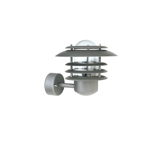 Max vägglampa IP23 D240 grafit E27