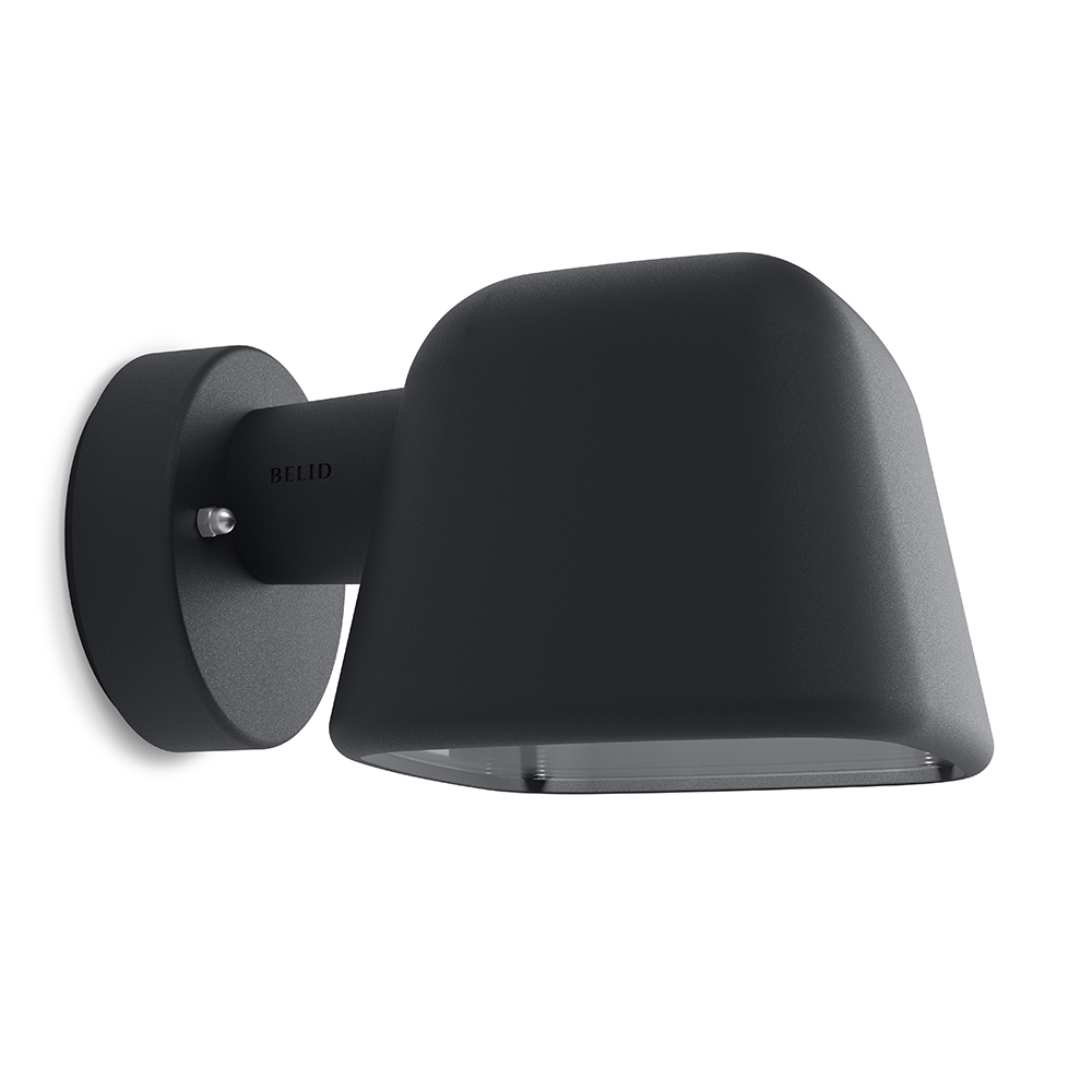 Boo vägglampa IP44 svartstruktur E27
