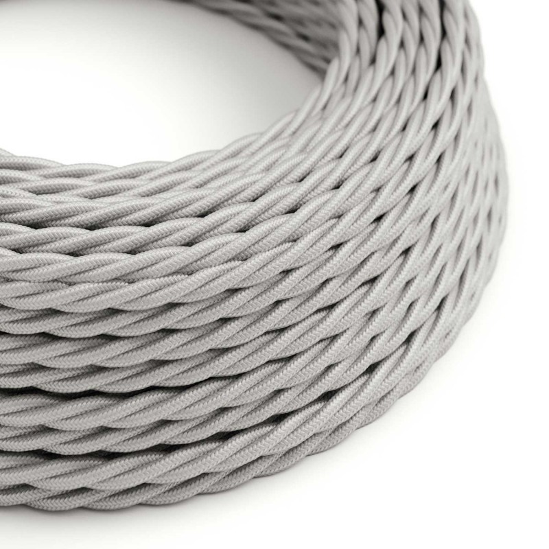 Creative Cables 50m Silver Tvinnad Viskos 3x0,75