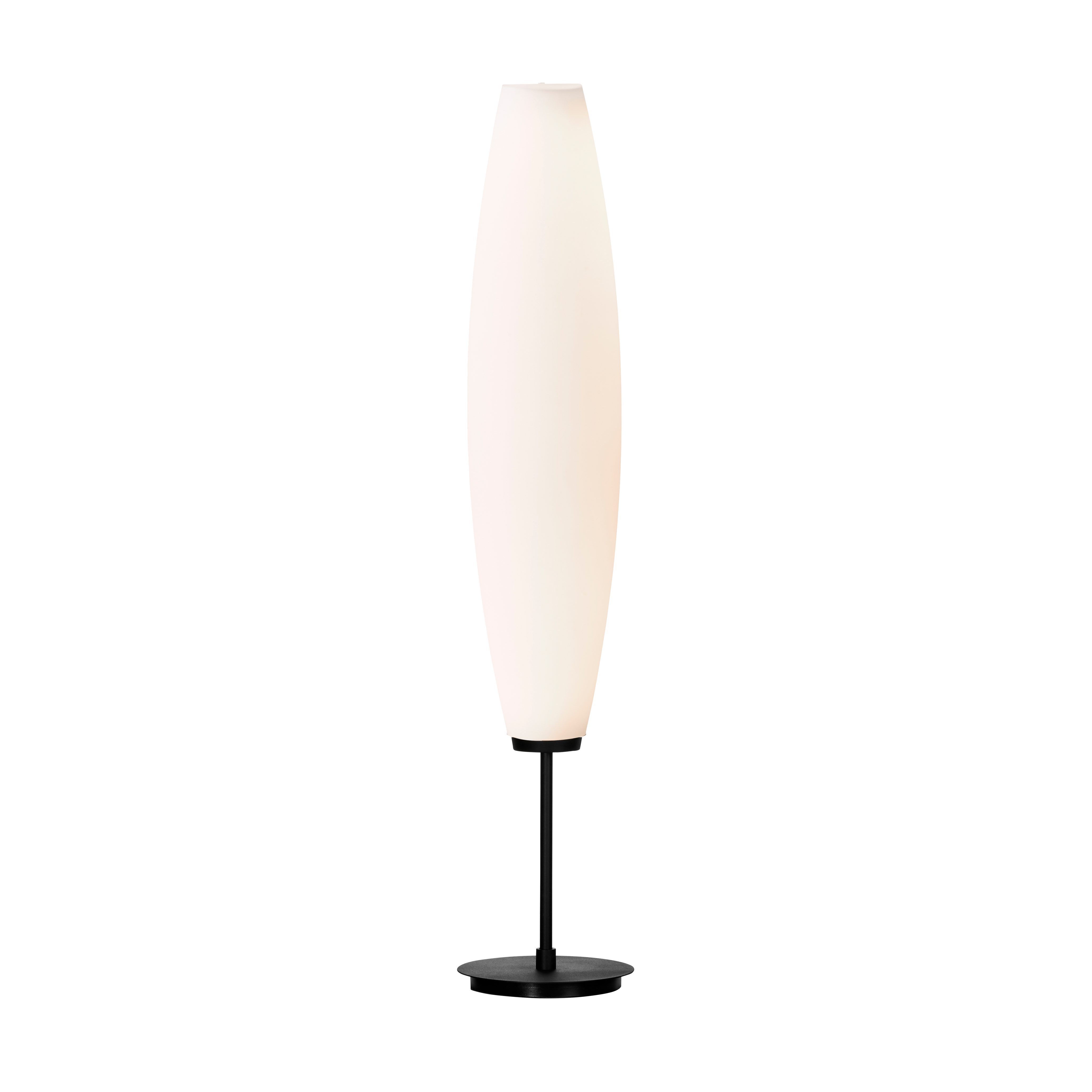 Zenta golvlampa svartstruktur/opalglas LED