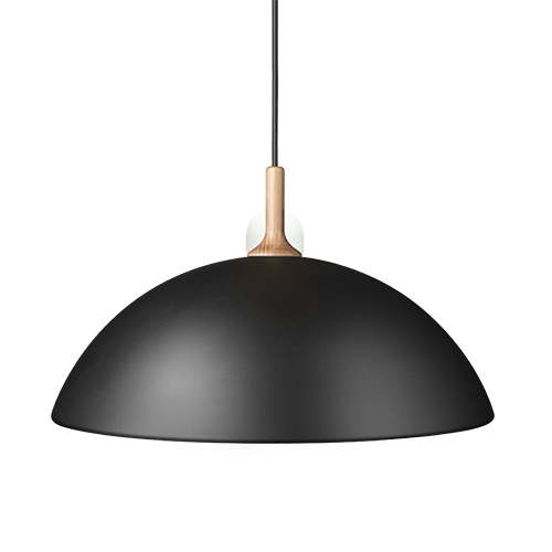 Bowl pendel svart E27